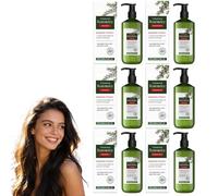 Rosemary Hair Strengthening Shampoo & Conditioner Set, Gentle Plant Essences, Vegan Mild Daily Moisturizing Care, Natural Smooth Shiny Finish for Dry Scalp, Unisex Grooming for All Regular Hair (PCS3)