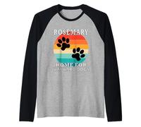 Rosemary Home for Wayward Dogs Family Name Raglan Baseball Tee