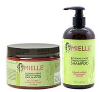 Rosemary Mint Strengthening Hair Masque & Rosemary Mint Strengthening Shampoo by Mielle Organics
