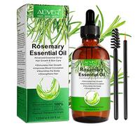 Rosemary Oil for Hair Growth 120 ml, Rosemary Essential Oil for Eyelashs, Eyebrows, Face, Skin Care, Body Massage, Aromatherapy, Hair Loss Treatment, Nourishes The Scalp, Improve Blood Circulation