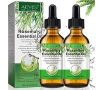 Rosemary Oil for Hair Growth (2×60ML), Organic Rosemary Essential Oil, 100% Pure Natural, Deeply Nourishing Scalp, Stimulates Hair Growth, Thickening Hair, Rid of Dry Hair, Rosemary Hair Oil
