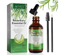Rosemary Oil for Hair Growth 60 ml, Rosemary Essential Oil for Eyelashs, Eyebrows, Face, Skin Care, Body Massage, Aromatherapy, Hair Loss Treatment, Nourishes The Scalp, Improve Blood Circulation