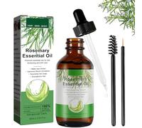 Rosemary Oil for Hair Growth,60ml Natural Organic Rosemary Essentia Oil, for Eyelashs,Eyebrows,Face,Skin Care,Body Massage,Nourishes The Scalp,Improve Blood Circulation