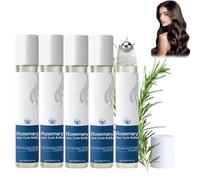 Rosemary Oil for Hair Growth, Hair Growth Serum Roll On, Rosemary Oil Roller, 3% Rosemary, Blocking Scalp Serums Promotes Oxygen Flow, Reduces Hair Loss, Scalp Care for Women and Men (5PC)
