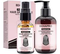 Rosemary Oil Hair Growth Serum w/Hair Growth Shampoo,Biotin Argan Castor Oil Hair Growth Products for Thinning Hair & Hair Loss,Womens Gifts for Christmas Stocking Stuffers for Women Her Wife Mom