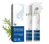 Rosemary Oil Roller, Hair Growth Serum Roll On,Rosemary Hair Growth Serum Roll On, 3% Rosemary,Men's Hairs Growths Roller,Blocking Scalp Serums Promotes Oxygen Flow, For All Hair Types (2PC)