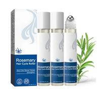 Rosemary Oil Roller, Hair Growth Serum Roll On with 3% Rosemary, Natural Formula, Scalp Massage Essence Oil for Thickening and Nourishing, Anti Hair Loss Serum for Men Women (3PC)