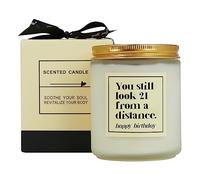Rosemary+Orange+Sage Scented Candles -Funny Birthday Candle You still look 21 from a distance-Happy Birthday Gifts for Women Men-Funny Birthday Gift for Friend Coworker Neighbor Bestie