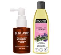 Rosemary Redensyl Hair Growth Serum 30ml with 4% Anagain, 1% Melanogray, Caffeine, Biotin, Keratin, Tea Tree, Chia Seeds & Rice Water & Rosemary Lavender Healthy Hair Oil 120ml | Pack of 2