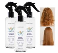 Rosemary Rice Water Hair Spray, Leave-in Strengthening Mist (3PCS) | Lightweight & Non-Greasy, Fast-Absorbing, Softens Dry Hair, Adds Shine & Volume, No Rinse Needed, Portable Travel Size