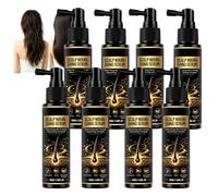 Rosemary & Rice Water Scalp nourish Mist, Biotin & Caffeine Strengthening Serum, Lightweight Leave-in Conditioner Spray, Non-Greasy Root Enhancer, Plant extracts Scalp Revitalizer liquid (8pcs)