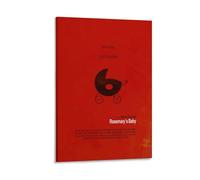 Rosemary’s Baby Canvas Poster - Classic Horror Movie, Haunting Minimalist Wall Art Decor (9) Artworks Picture Print Poster Wall Art Painting Canvas Decor Home Posters 20x30inch(50x75cm)