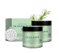 Rosemary Scalp Scrub, Scalp Exfoliator Shampoo for Dry Scalp, Scalp Exfoliator Scrub Enriched with Rosemary Mint Sea Salt, Nourishing Scalp Exfoliator for Oily and Dry Scalp (2 pc)