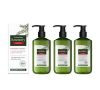 Rosemary Shampoo 100ml, Lightweight Formula with Rosemary Extract & Amino Acids, Helps Improve Softness, Smoothness and Manageability, For Fresh and Healthy-Looking Hair, Daily Use (3 pcs)
