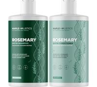 Rosemary Shampoo and Conditioner for Thinning Hair - Vegan Sulfate Free Biotin Shampoo and Conditioner with Peppermint and Rosemary Essential Oils for Fine Weak & Dull Hair - 473mL Each