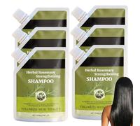 Rosemary Shampoo for Thinning Hair, Volumizing Thickening for Volume Boosts, Professional Hair Care for All Hairs, Nourishing Blend for Sparse Hairs, Enhanced Texture for Fullest Looking Haired (6PCS)