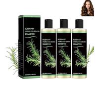 Rosemary Shampoo, Organic Rosemary Shampoo, Thickening and Strengthening Shampoos with Hydrolyzed Keratin and Vitamin C, Unisex Formula (3PCS)