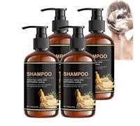 Rosemary Shampoo With Ginseng Extracts, Oil Controlling And Nourishing Shampoo, Herbal Essence Sha/mpoo, Deeply Cleansing Thicken Thinning Hair And Reduce Breakage Hair, Soften And Smooth (4 PCS)