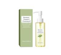 Rosemary & Vitamin E Cleansing Oil, Gentle Plant-Based Makeup Remover, Deep Cleansing Oil, Without Clogging Pores, all Skin Types