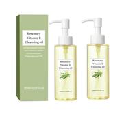 Rosemary & Vitamin E Cleansing Oil, Gentle Plant-Based Makeup Remover, Deep Cleansing Oil, Without Clogging Pores, all Skin Types