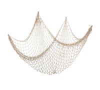 ROSEMO Fishing Net Decoration Nautical Decor 6.56ft x 4.92ft Wall Hanging Fishing Net Ceiling Decor for Beach Pirate Mermaid Party Mediterranean Style Room Bathroom Accessories