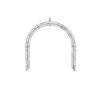 Rosenbogen-Gartenkunst Rose Arch Hannah - 240 Cm Black Powder-Coated
