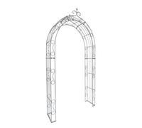 Rosenbogen-Gartenkunst Rose Arch Lea With Pointed Top - 140 Cm Galvanized