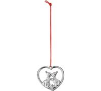 Rosendahl Copenhagen - Christmas Heart Kissing Christmas Elveses, Silver - Silver
