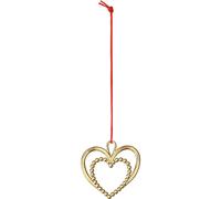 Rosendahl Copenhagen - Pearl Heart Christmas Decoration 6.5 cm, Gold - Gold