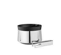 Rosendahl Ice Bucket Diameter 16 cm Grand Cru Barware Ice Tongs in Lid, Metallics