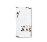 Rosendahl Set of 4 Christmas Table Napkins, Cotton, White W. Deco, Pieno