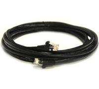 RosenetSys 100m OUTDOOR EXTERNAL cat5e Network Ethernet Cable (PVC Lined) BLACK 100 metre