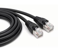 RosenetSys 25m FTP Shielded OUTDOOR EXTERNAL cat5e Screened Network Ethernet Cable (PVC Lined) BLACK