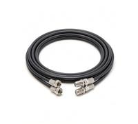 RosenetSys BLACK 2m Satellite Extension Cable, Twin Coaxial, UK Digital 4K Ultra HD - suitable for Sky Q, Sky HD and Sky+ and Freesat (Black, 2m)