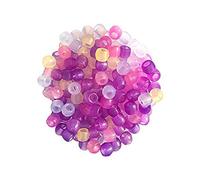 Rosenice 1000 x Colour Changing Sunlight Beads, Glow in the Dark Luminous Plastic 7-Color Pony Beads for Making Jewellery DIY Crafts Bracelets Necklaces