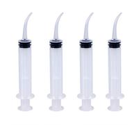 rosenice 4-Pack Disposable Curved Tip for Precise Injection and Oral 5.2 Inch Length Lightweight Lab for and Scientific Use
