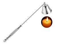 Rosenice Candle Snuffer Stainless Steel Candle Extinguisher Wick Snuffer Candle Put Out Tool with Long Handle for Most Candles Putting Out Extinguish Candle Wicks Flame Safely (Silver)
