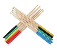 ROSENICE Drumstick 7A Drum Sticks 5 Pairs Multi Color Drum Accessories Light Drumsticks for Kids