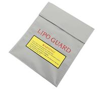 Rosenice Lipo Bag, 18x23cm Lipo Battery Safe Bag, Explosion Proof Fireproof Documents Bag Waterproof Safety Guard Pouch for RC Battery Protective Storage and Safe Charging (Silver)