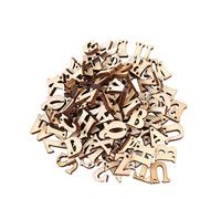 Rosenice Wooden Letters Alphabet Logs with Holes - 100 Units