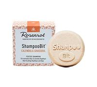 Rosenrot Naturkosmetik - Shampoo Bit® - Solid Shampoo Calendula-Ghassoul - 55g - For Normal Hair & Sensitive Scalp - Clears & Nourishes Scalp and Hair - Certified Natural Cosmetics