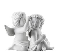 Rosenthal Angel Large White Matt Angel Pair with Flowers