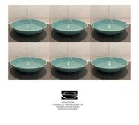 Rosenthal - Mesh Aqua - 6 Soup Plates Ø Cm 21 - Authorized Retailer