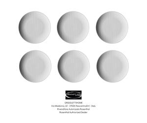Rosenthal - Mesh White - Set 6 Dinner Plates Fruit Dessert 21 cm - Retailer