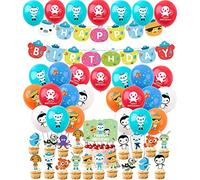 RosePartyH Anime Birthday Party Decorations - Balloons, Cake Decorations, Banner, Cupcake Toppers & More