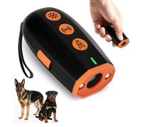 RoserRose Mini Anti Barking Device For Dogs Long Range, Ultrasonic Stop Dog Barking With Led Flashlight, Pet Gentle Anti Barking Device With 30 Days Battery Lift For Small/Big Dogs Indoor & Outdoor