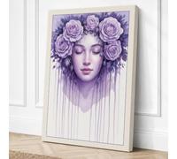 Roses and Dreams Romantic Canvas Wall Art Print 24x16 Inch