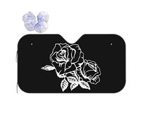 Roses And Thorns Lover Front Windshield Sunshade Portable Front Car Sun Shade Foldable Windscreen Cover Universal For Truck Suv Vehicle S