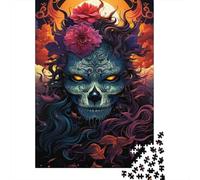 Roses And Zombies Puzzle Brain Teaser 100% Recycled Cardboard Jigsaw Puzzle for Women Men 1000pcs (38x26cm)