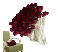 Roses Bouquet Blanket,Blanket That Rolls Into A Flower Bouquet,Breathable Beginner-Friendly Throws For Home Decoration Wedding Housewarming Room Use